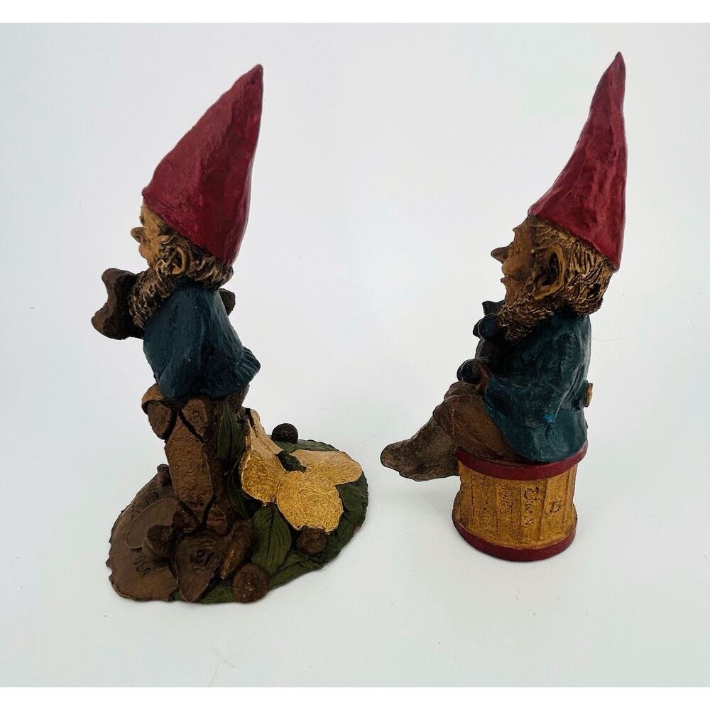 Tom Clark Doug #21 And Dick #178 1984 Gnome Figurine Teddy Bear Retired - Picture 2 of 6